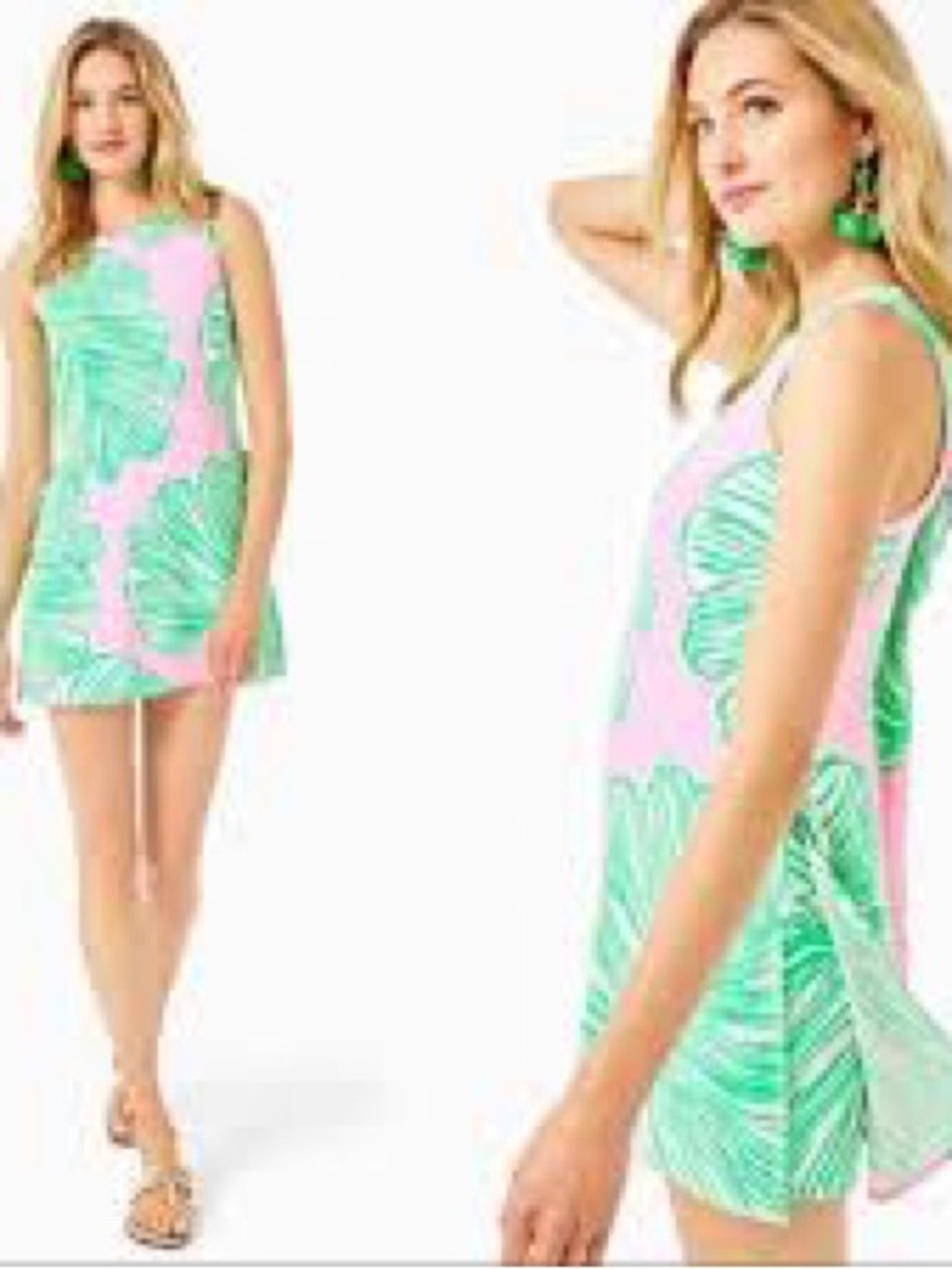 Lilly Pulitzer- Donna Romper: Mandevilla Baby who let the fronds out